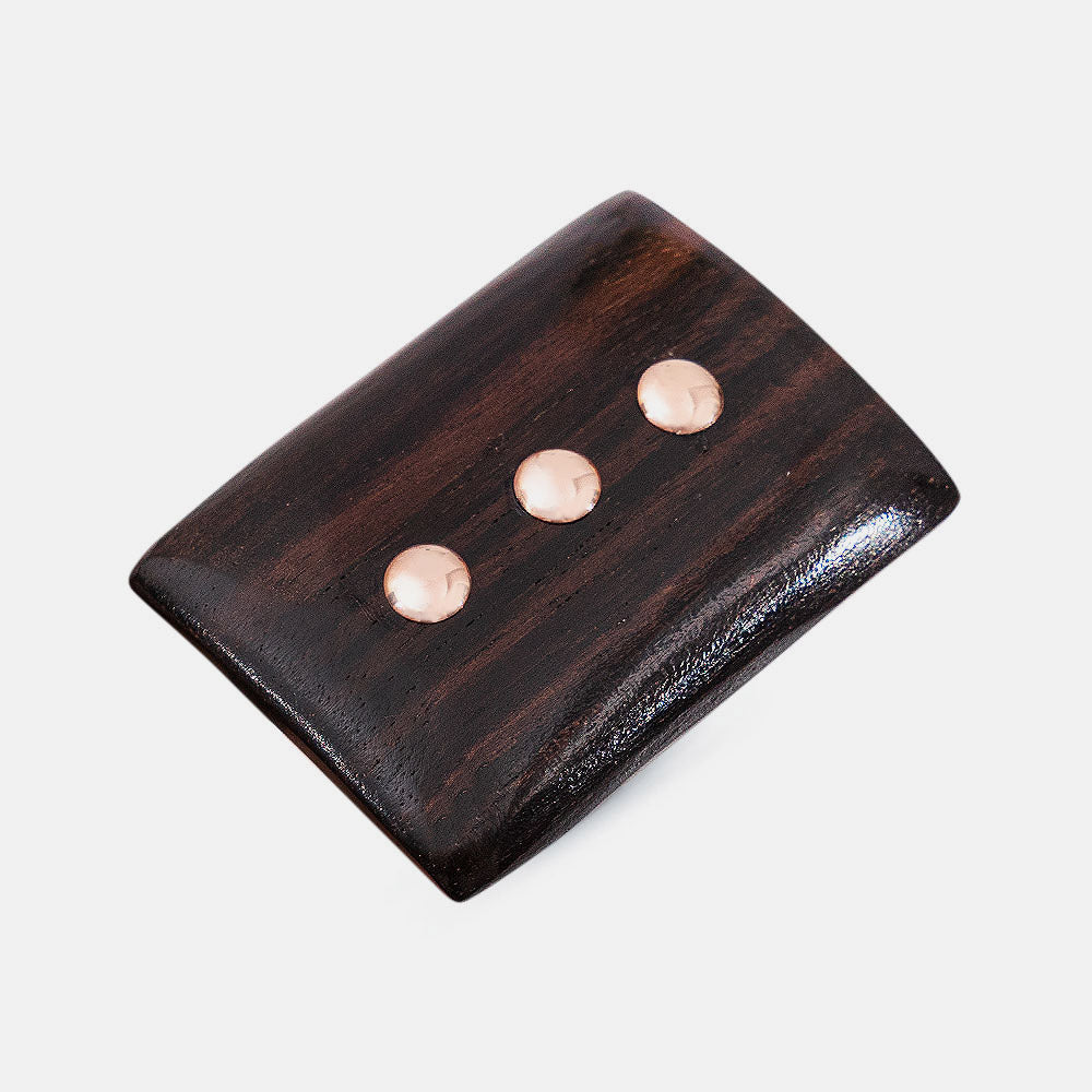 Anillo de ébano con oro de 18 kt