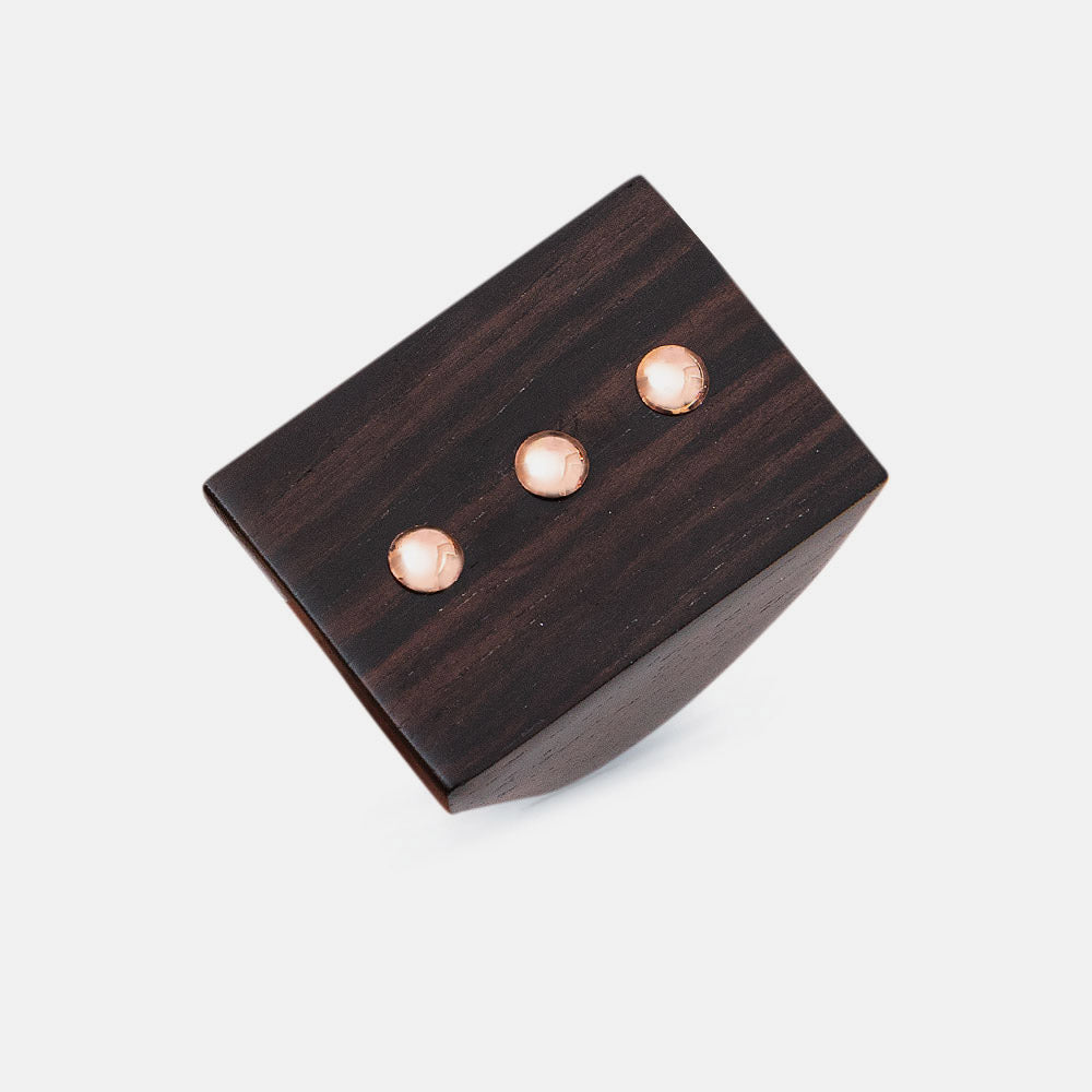 Anillo de ébano con oro de 18 kt