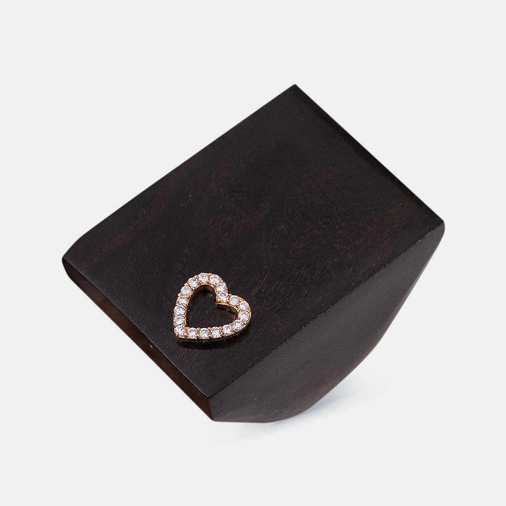 Anillo de ébano y brillantes con oro de 18 kt