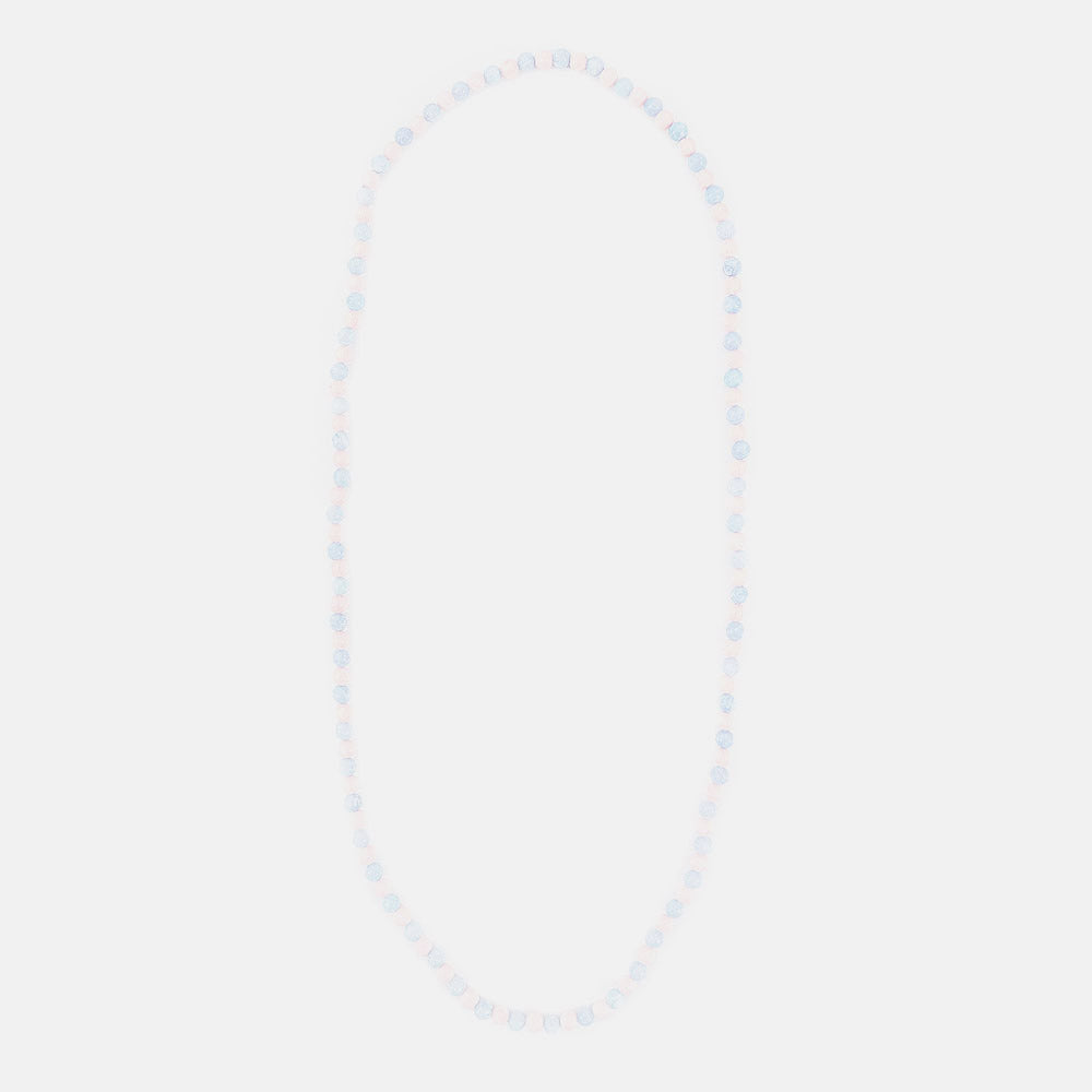 Collar bolas de hueso y jade